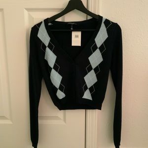 Brandy Melville Elizabeth Argyle Sweater
